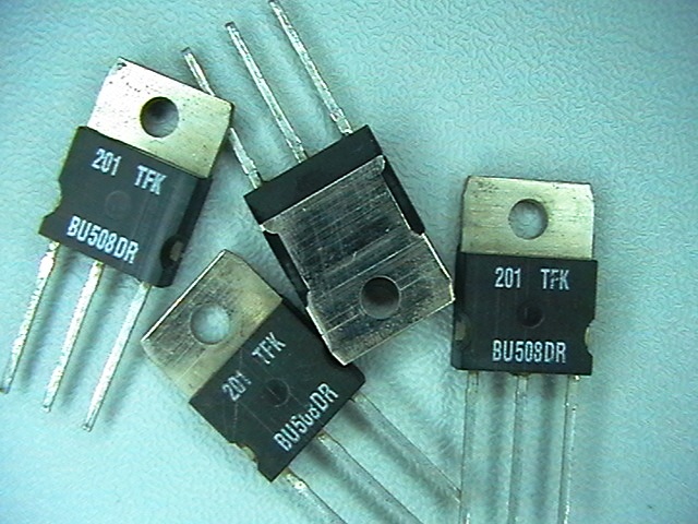 BU508DR + diode + rezistor  npn