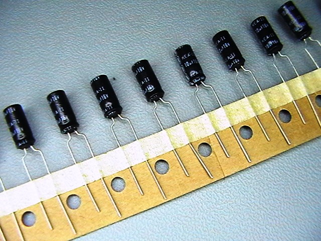 10µf/16V, 10uf capacitor   KEA-II   на лента