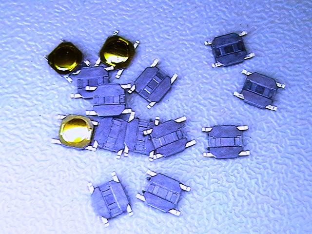 микро бутон 4 x 4 x H0.5мм   SMD  пуканка