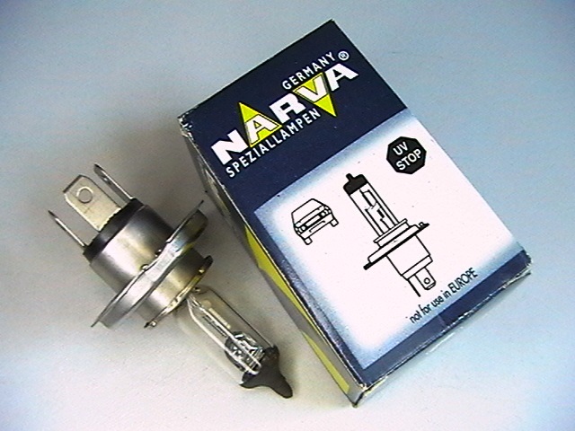 лампа 12V/60/55W,  H4,  P45t-38, NARVA Germany