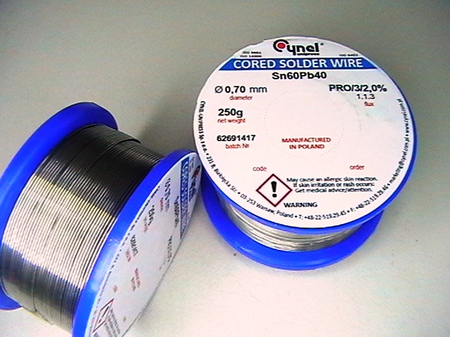 тинол 0,7mm, 250gr.Cynel  CORED SOLDER WIRE new