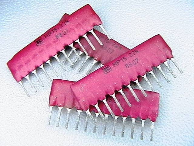 22kom   резисторна сборка 6 бр.х1  HP15