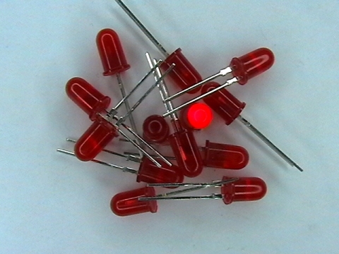 LED светодиод ф5mm червен CQY24B-3
