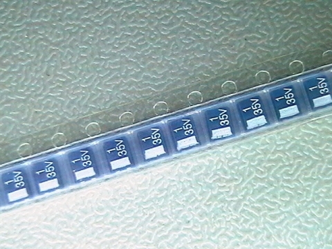 1µf/35V, 1uf capacitor   танталов  SMD