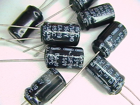 4.7?f/350V, 4.7uf capacitor,  M,   85C   EA-19