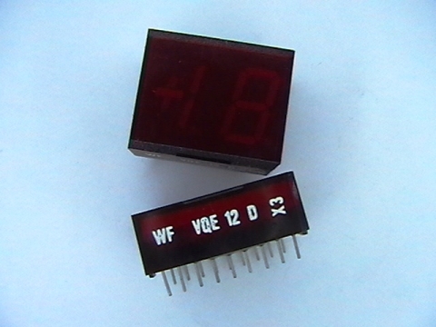 LED две цифри в един корпус VQE12D червен 1+8