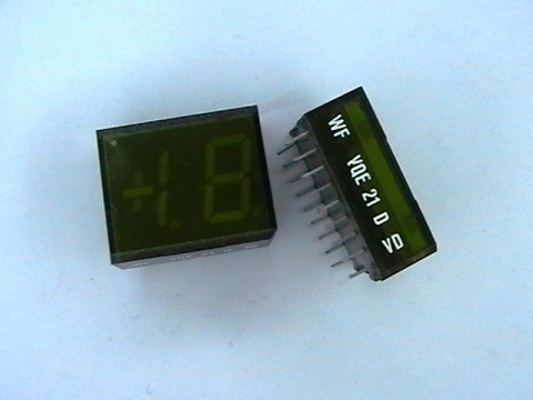 LED две цифри в един корпус VQE21D зелен 1+8