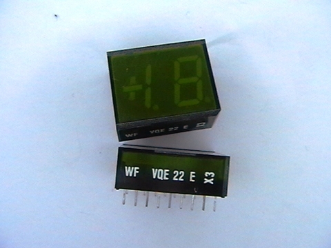 LED две цифри в един корпус VQE22E зелен 1+8