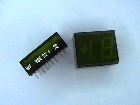 LED две цифри в един корпус VQE22F зелен 1+8