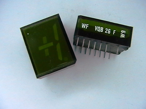 LED две цифри в един корпус VQE26F зелен знак 