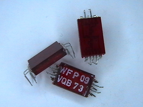 LED една цифри в корпус VQB73 червена цифра