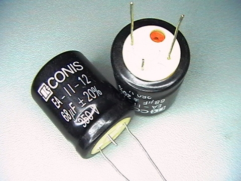 68?f/350V, 68uf capacitor,  M,   KEA-II-12