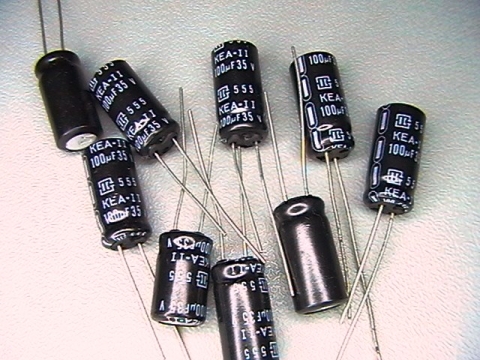 100?f/35V, 100uf capacitor   KEA-II