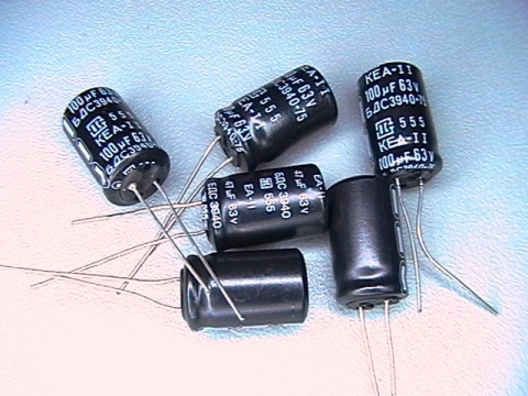 100?f/63V, 100uf capacitor   KEA-II