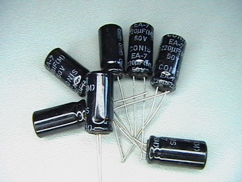 220µf/50V, 220uf capacitor,  М,   EA-7