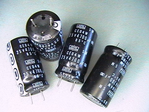 4700µf/25V, 4700uf capacitor,  85`C,  WIPPON, къси
