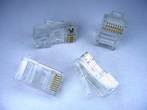 букса 8 pin за кабел, компютърна мрежа пластик