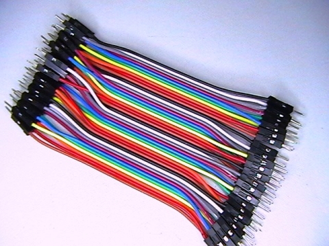 кабели за макетен борд комплект 40 бр. мъжко-мъжко